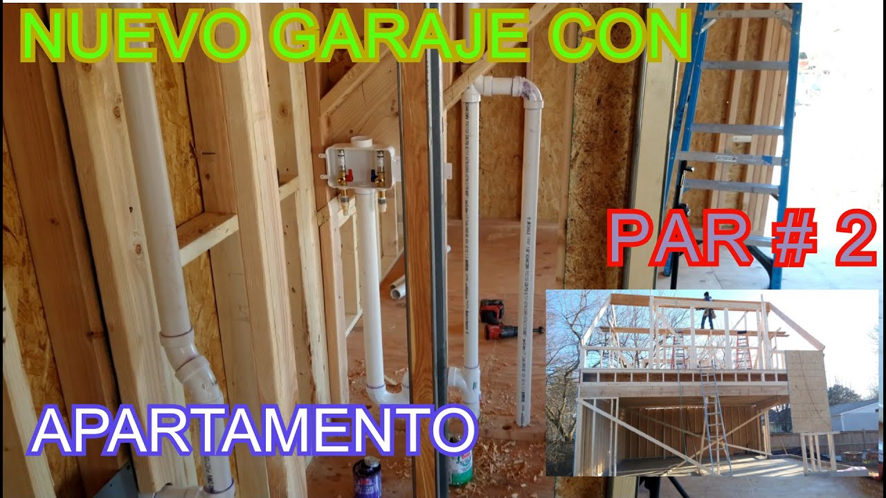 INSTALACION COMPLETA DE PLOMERIA - ROUGH - IN  ( GARAJE - APARTAMENTO ) PARTE #2 🚘🏠