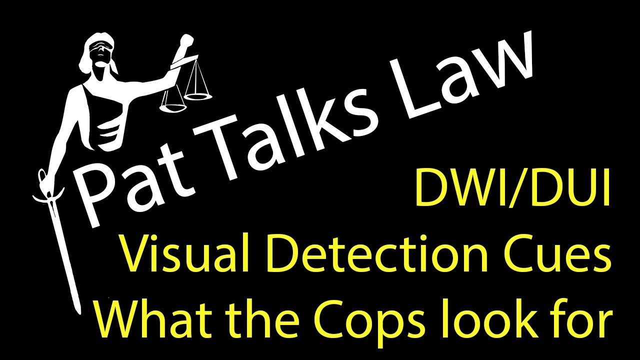 DWI/DUI What cops look for before the stop: NHTSA 24 Visual Detection Cues