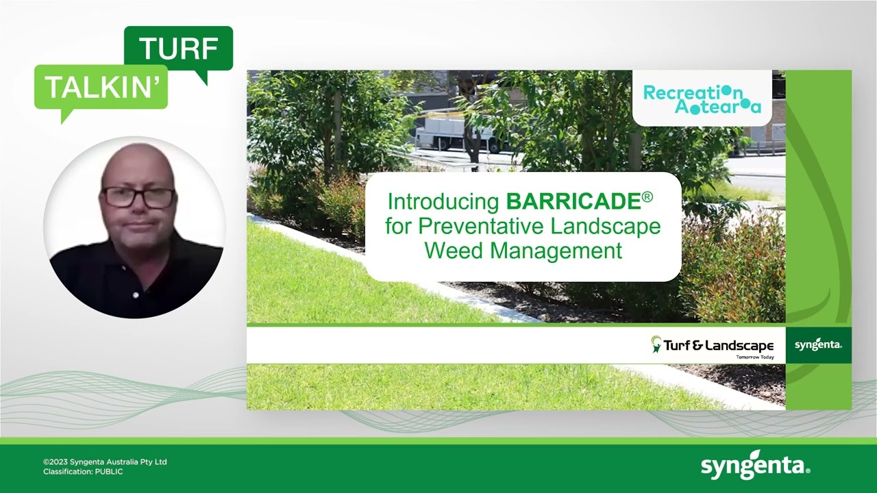 TALKIN' TURF webinar: BARRICADE® for Preventative Landscape Weed Management