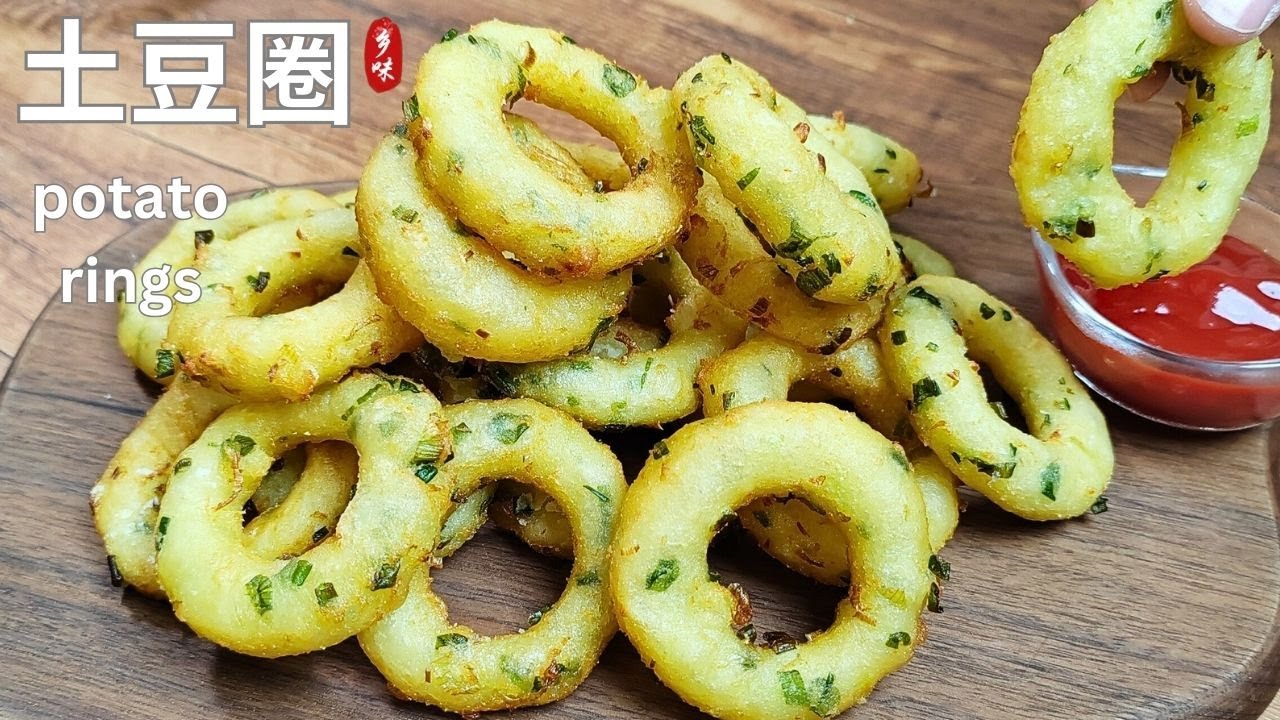 Хрустящие картофельные кольца с чесноком | Лучше, чем картофель фри
