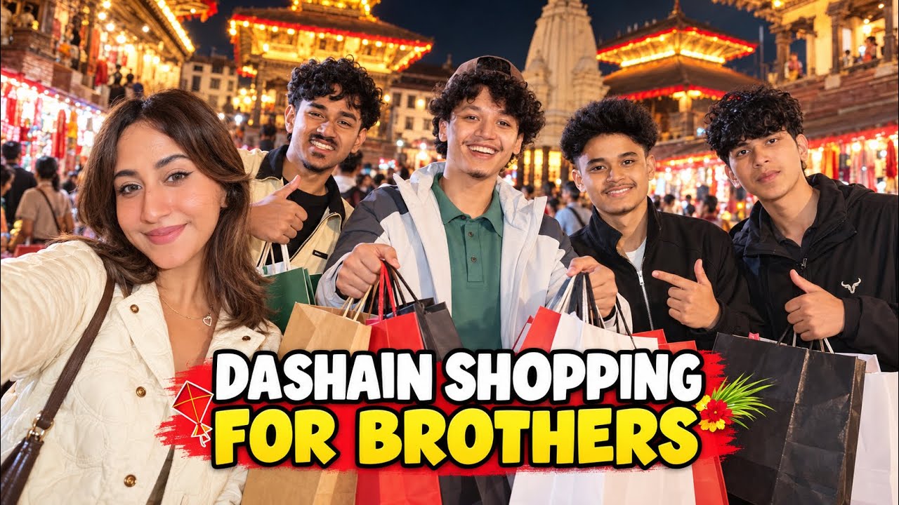 Dashain Gift for Our Brothers ❤️ We Took Them Shopping ✨ #alizehjamali #vlog #viral 