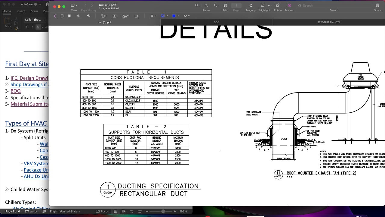 4- Detailed Shop Drawings/ HVAC Site Engineer