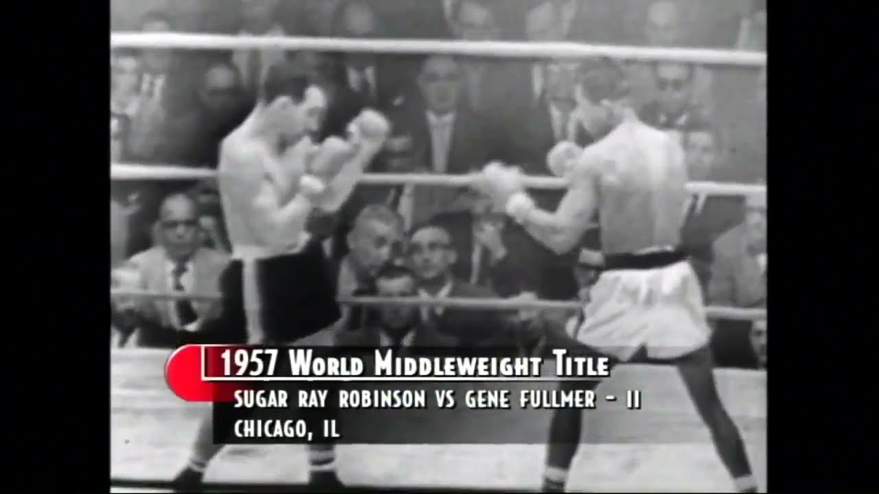 1957: Sugar Ray Robinson vs Gene Fullmer II (Round 5) (The Ring Magazine Round of the Year)