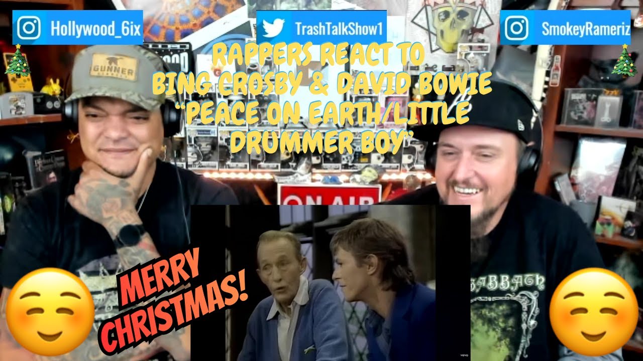 Рэперы отреагировали на песню Бинга Кросби и Дэвида Боуи «Peace On Earth/Little Drummer Boy»!!!