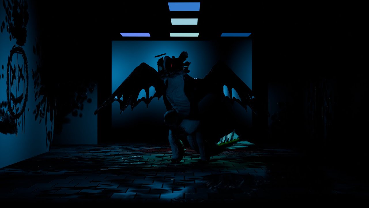 Night Fury OC Timelaps (Blender) (Ruby)