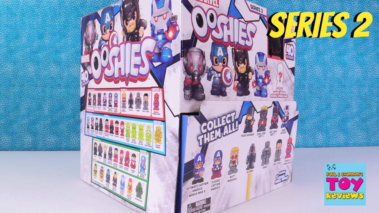 Marvel Ooshies Series 2 Full Box Blind Bag Toy Review Opening | PSToyReviews