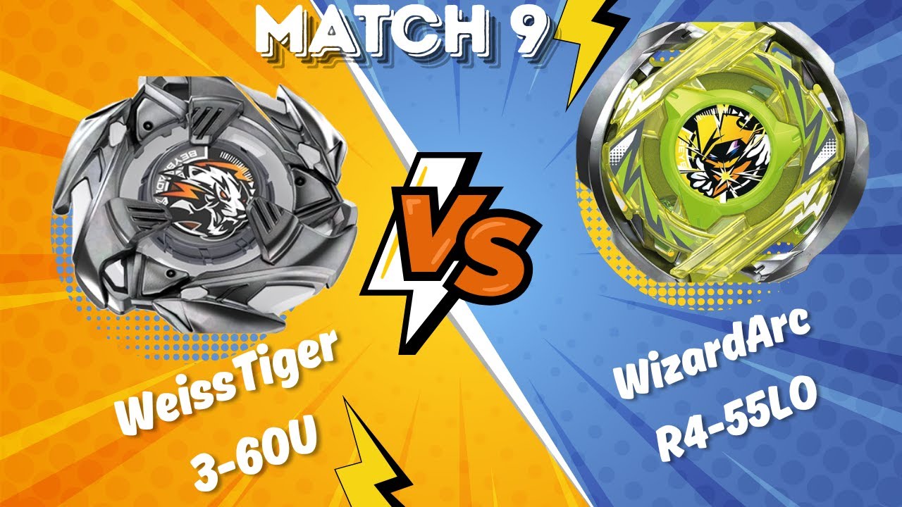 WizardArc R4-55LO Vs WeissTiger 3-60U | Beyblade X Tournament