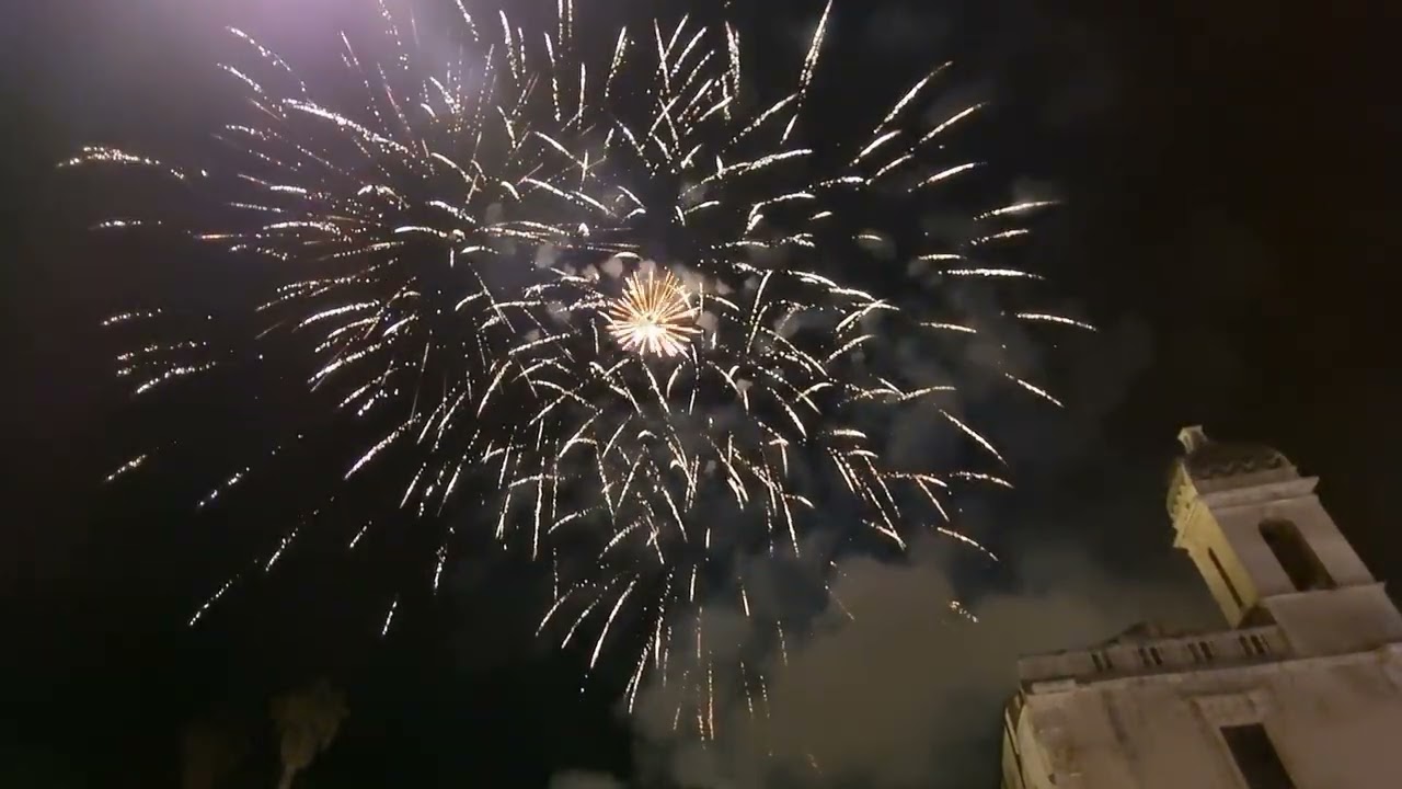 San Giorgio Ragusa 2024, spettacolo Pirotecnica Iblea alla villa (video by Tano Licitra)