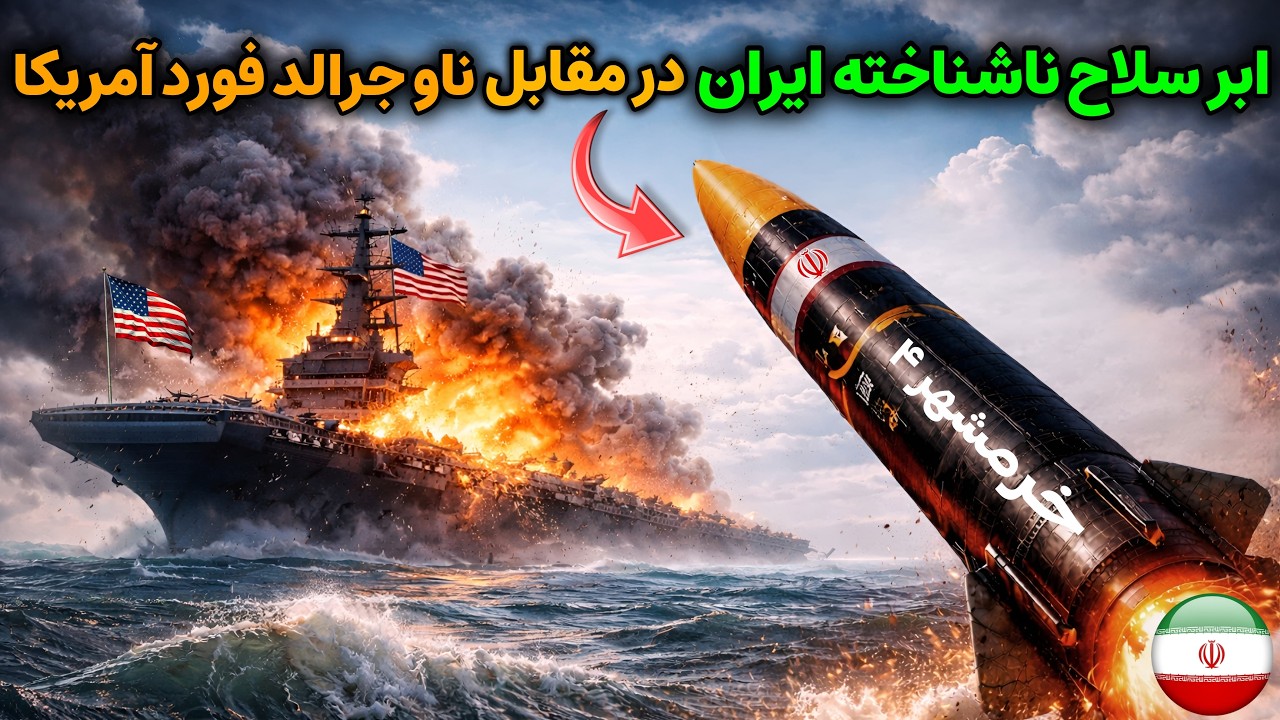 مخوف ترین موشک ایران آماده شلیک به بزرگ ترین ناو هواپیما بر آمریکایی !