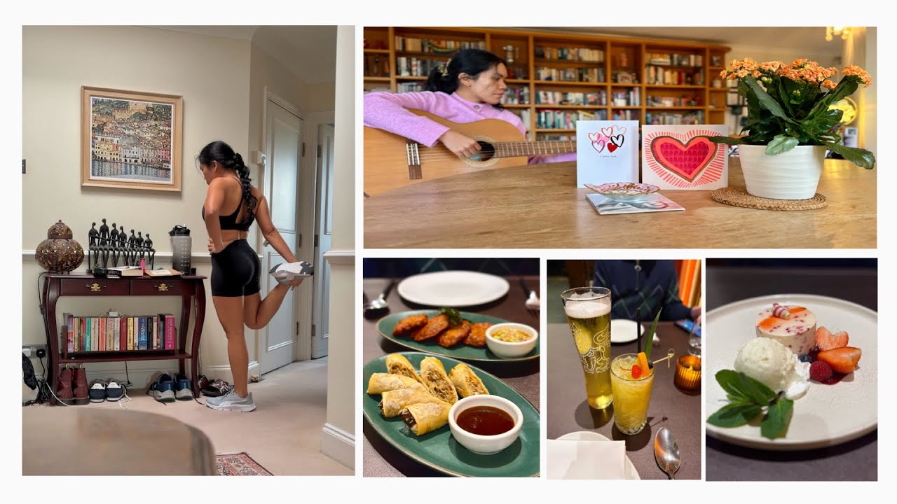Our Healthy & Balanced Valentine's Day Vlog 💖: Cards, Gym, Couples Massage, Cafe: Slow Vlog