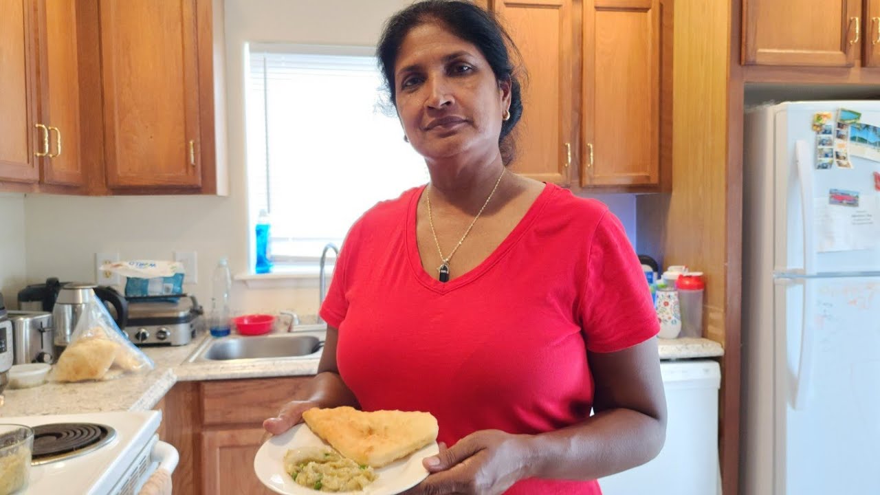 Mom Cooks Baigan Choka with Saltfish