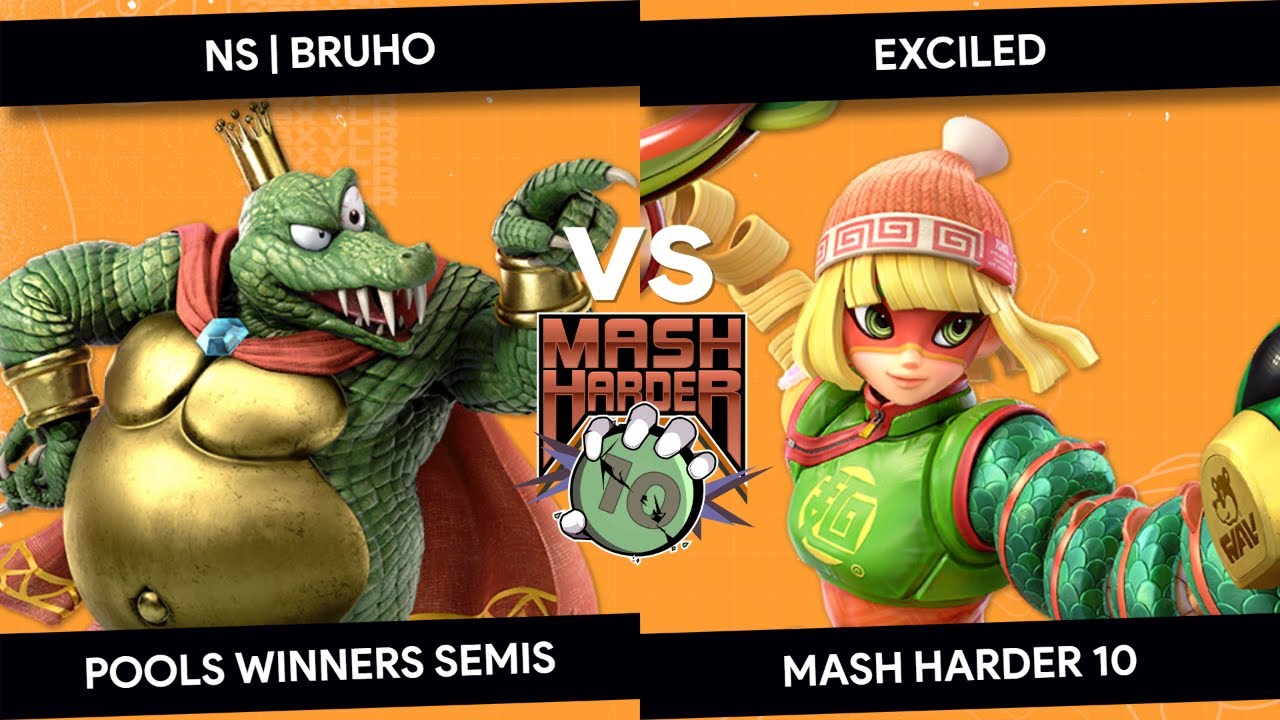 Mash Harder 10 - NS | Bruho (King K Rool) vs Exciled (Min Min) - Pools Winners Semis