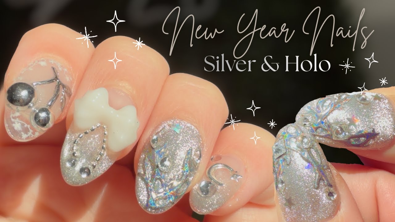 ✨🥂 new year nail design 💫⚜️