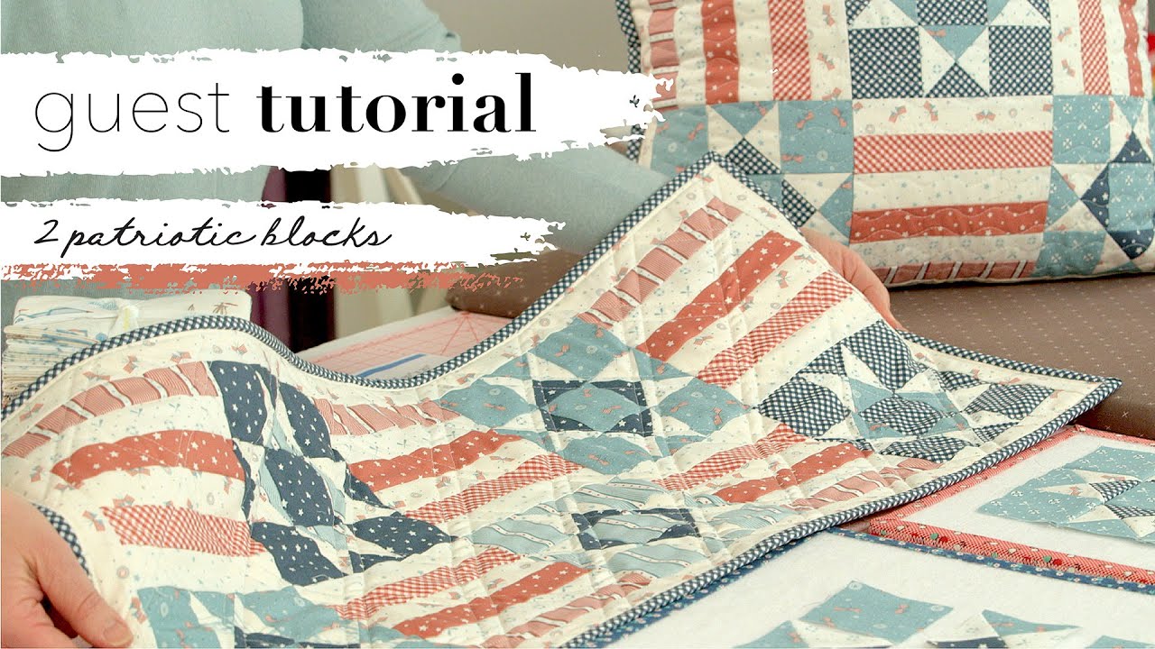 Amy Smart 2 Patriotic Blocks