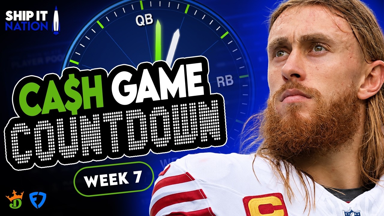 NFL DFS Week 7 Cash Game Countdown | DraftKings & FanDuel DFS Strategy and Optimal Builds
