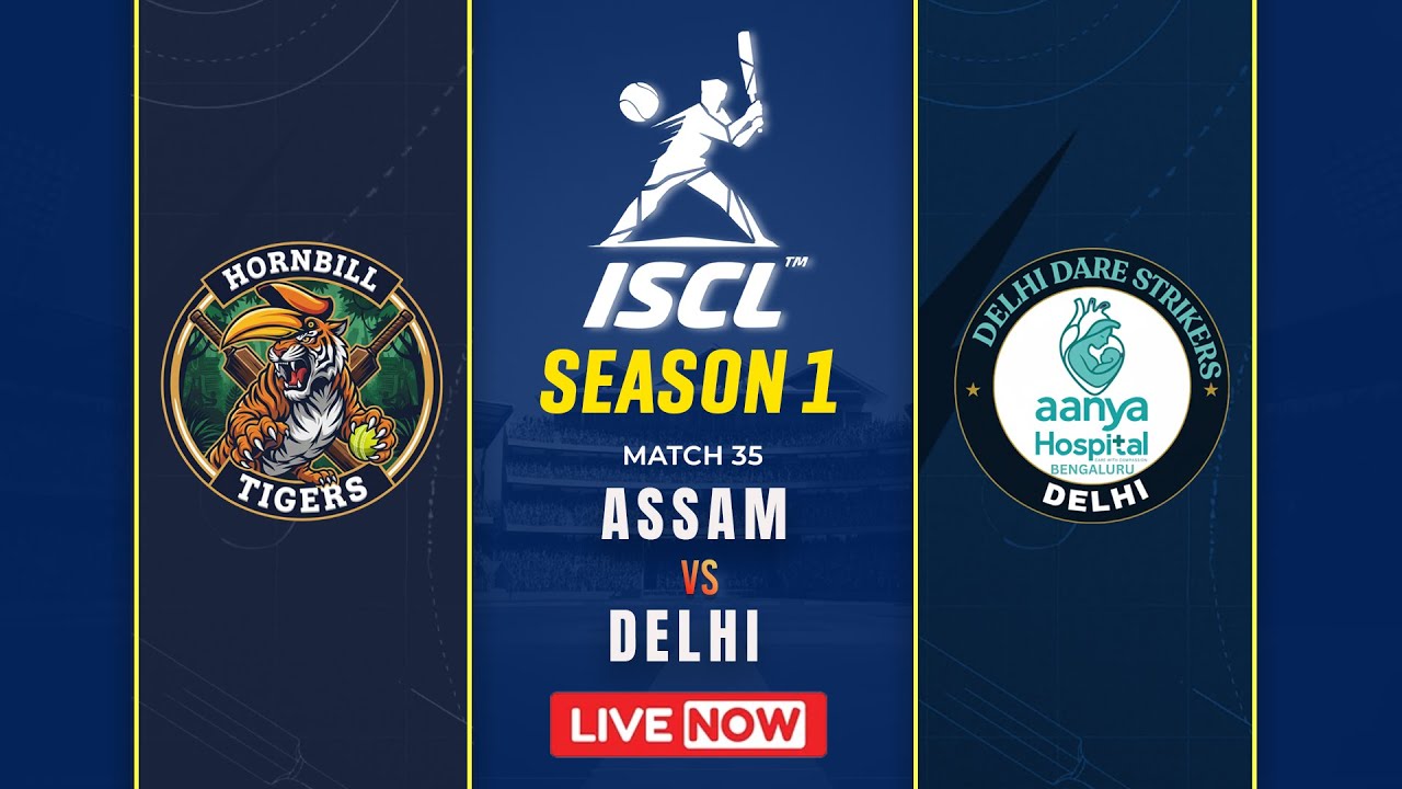 ISCL SEASON - 1 | DELHI DARE STRIKERS vs HORNBILL TIGERS ( ASSAM ) | MATCH - 35 | DAY - 11