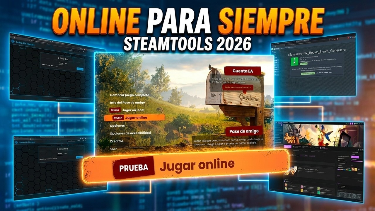 ¿JUGAR ONLINE con SteamTools en 2026?  ¡SÍ SE PUEDE!