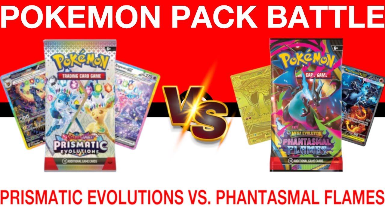 Pokemon Pack Battle! Prismatic Evolutions Vs Phantasmal Flames!