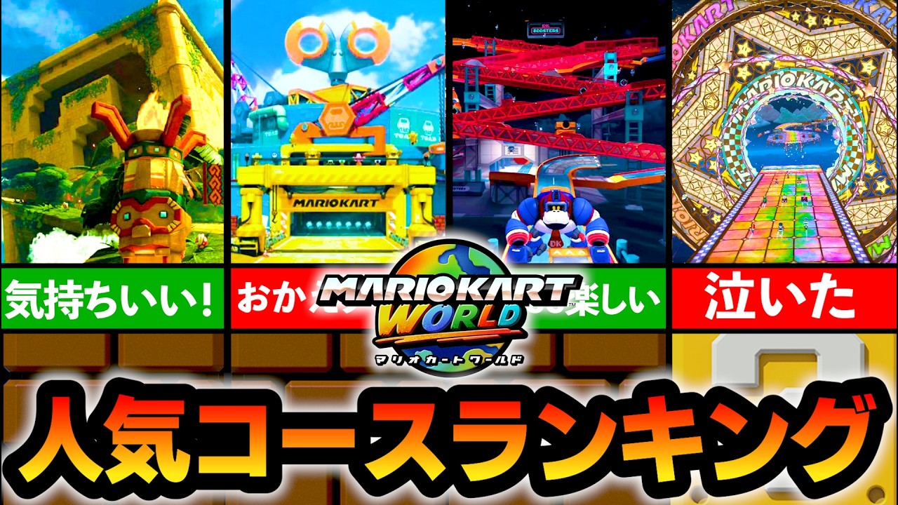 【マリカワールド】皆が大絶賛した大好きコースランキングTOP10