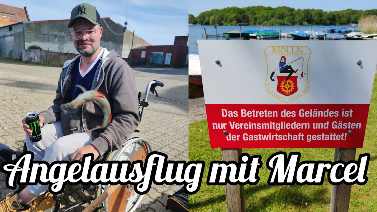 Angeln mit Marcel am Ziegelsee in Mölln #rollstuhlerlebnisreisen #rollstuhlerlebnisreisen #fishing
