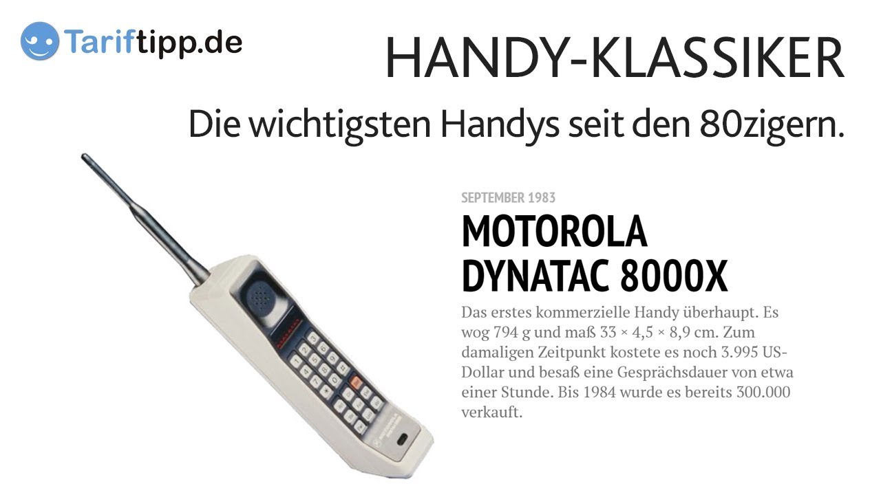 Handy-Klassiker | Meilensteine der Handy-Geschichte ab 1983