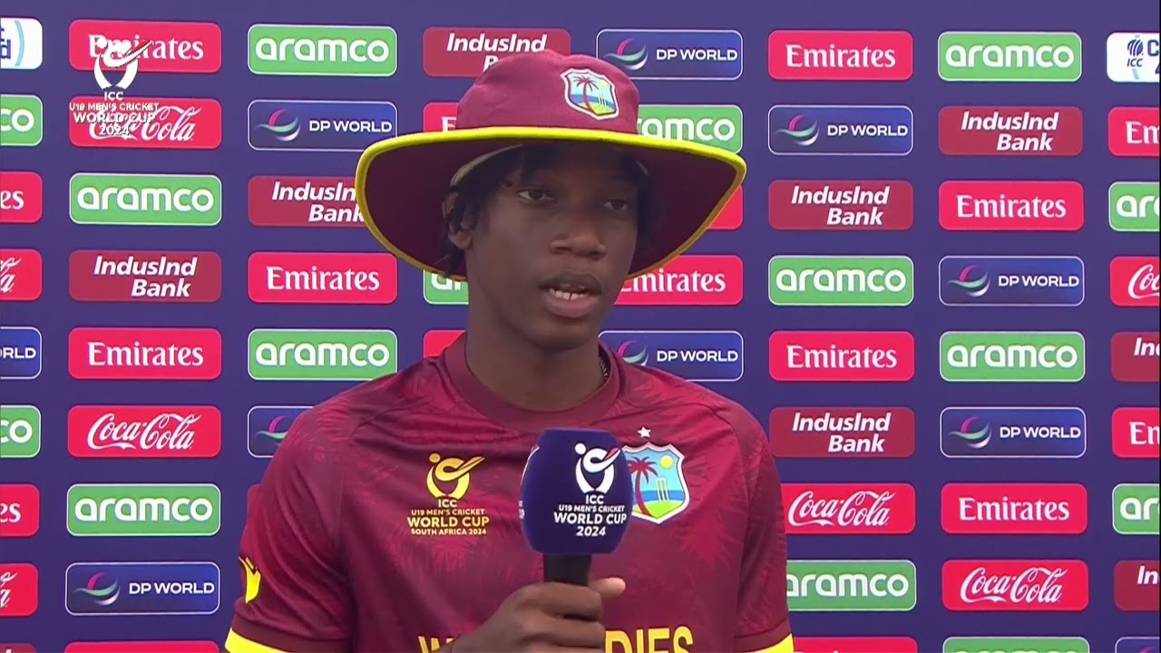 Stephan Pascal | West Indies Vs. Scotland | ICC U-19 Cricket World Cup 2024 | Post Match Interview
