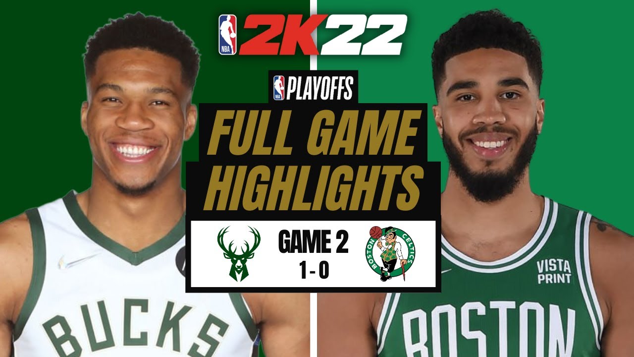NBA 2K22 GAMEPLAY - BUCKS vs CELTICS FULL GAME 2 HIGHLIGHTS | 2022 PLAYOFFS