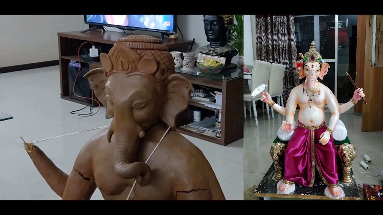 Making of Lalbaugcha Raja at home