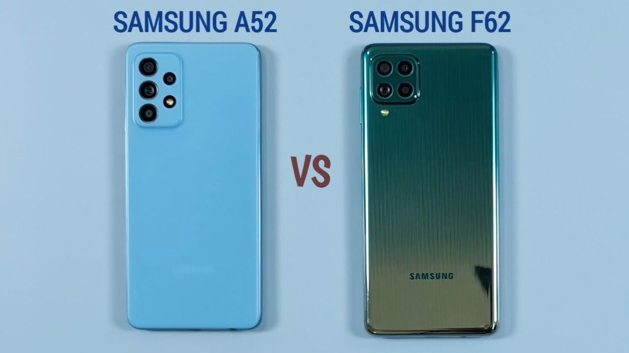 Samsung A52 vs Samsung F62 Speed test & Camera Comparison