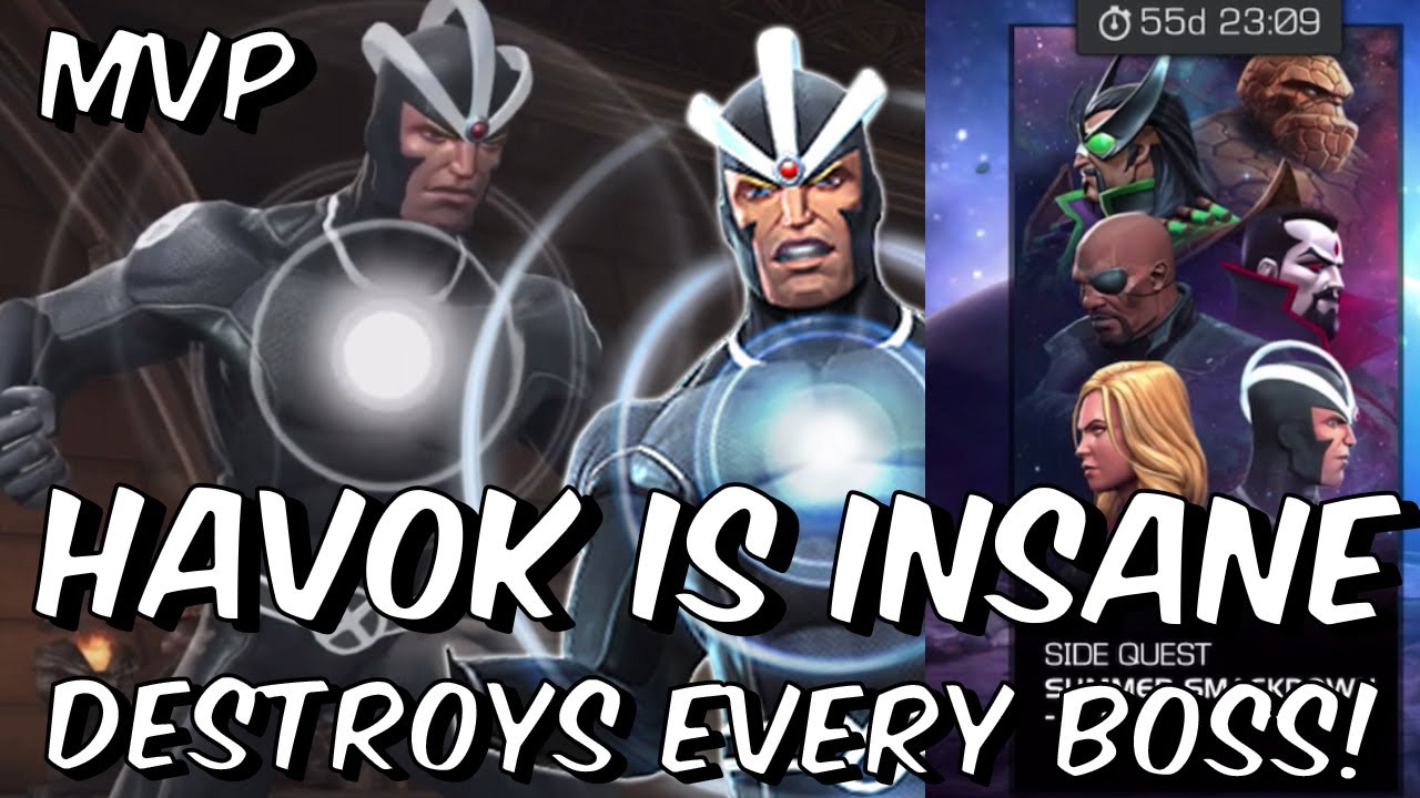 Havok is INSANE for New Epic Boss Rush! - Destroys All 6 Bosses!!! - Marvel Contest of Champions