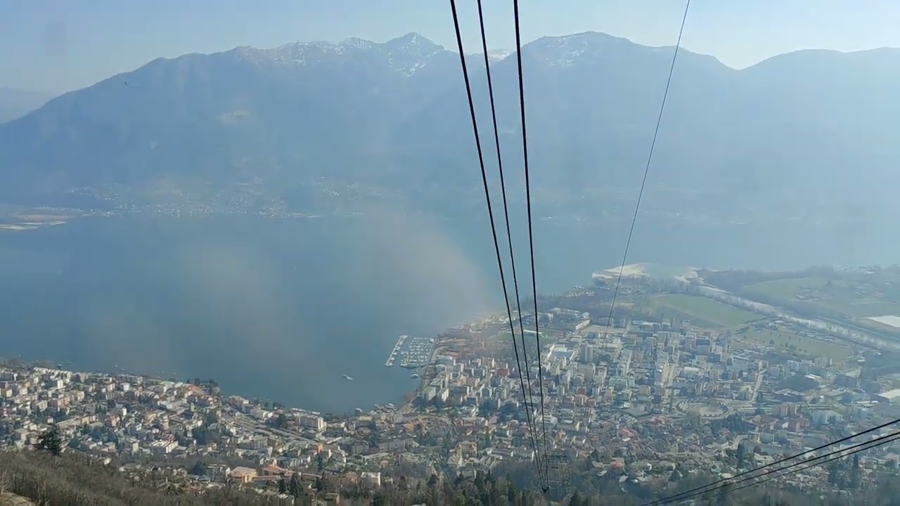 Seilbahn / Cable Car / Funivia / Telepherique Orselina - Cardada 03/2022 - Full ride