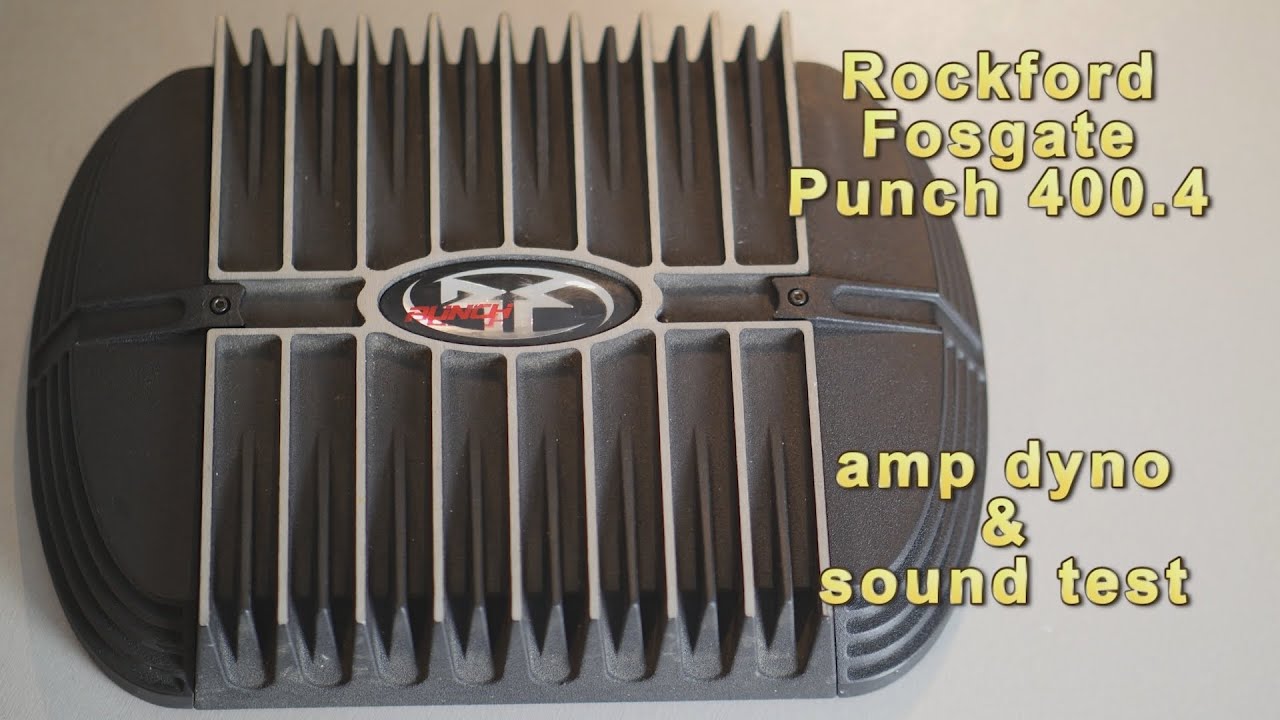 Rockford Fosgate Punch 200.4 car audio 4 channel amp dyno oldschool amplifier power & sound test
