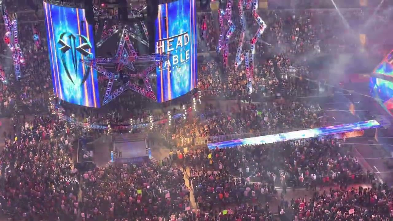 Roman Reigns Wrestlemania 38 Entrance Live - Dallas, TX - AT&T Stadium