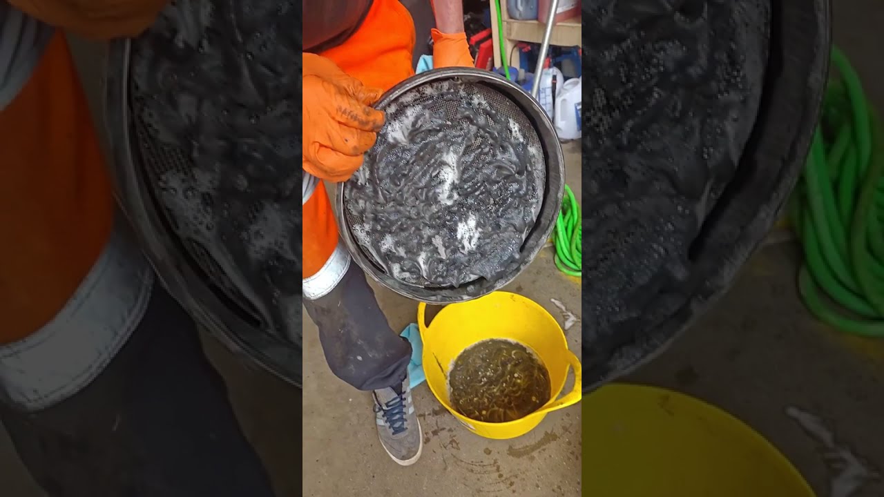 Scania V8 DPF removal and clean
