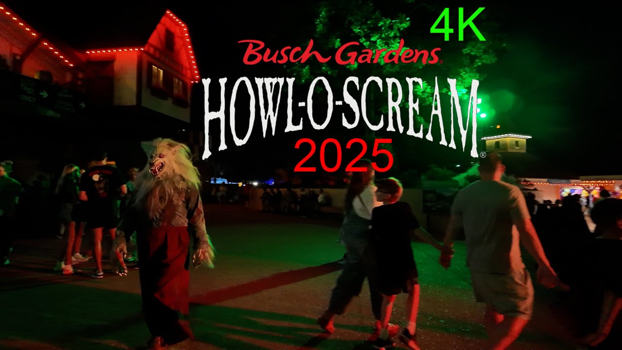 OpeningNight Full Walkthrough All Houses 2025 Busch Gardens Williamsburg Howl-O-Scream Terror-Tories