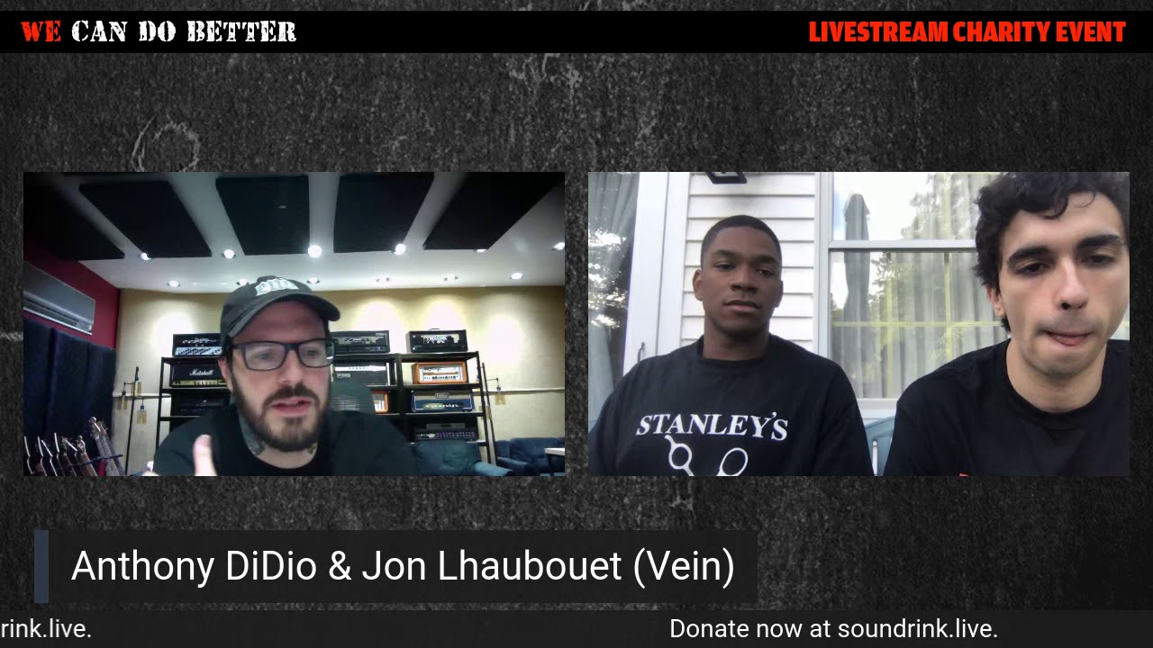 Anthony DiDio & Jon Lhaubouet (Vein) - We Can Do Better Live Stream