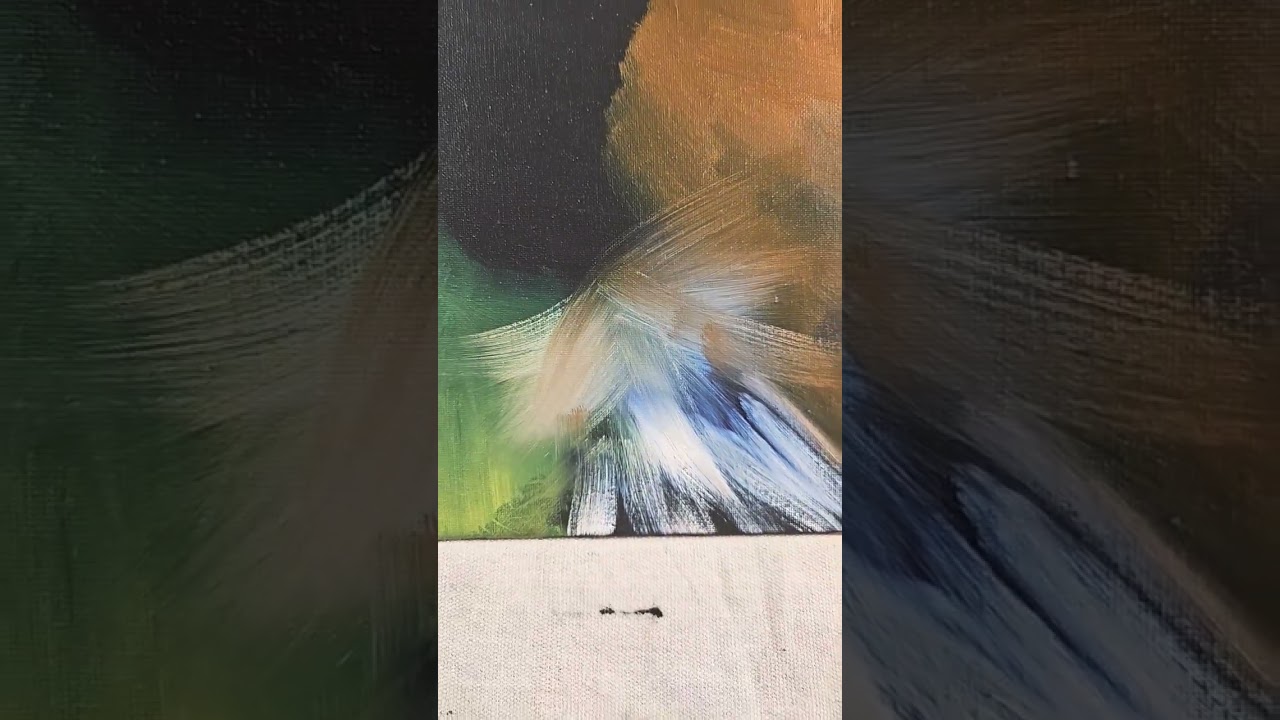 This Abstract Expressionist Oil Painting is an 