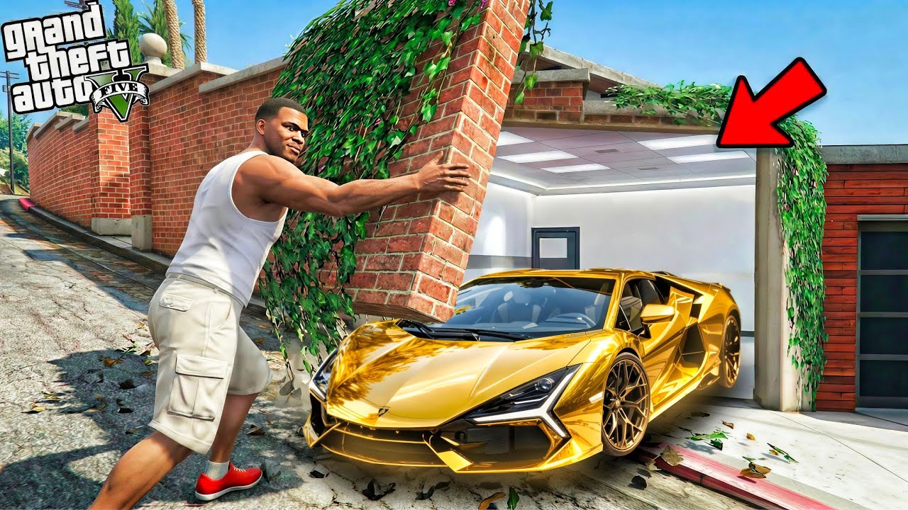 Franklin Found Golden Cars Inside The Secret Garage || Gta 5