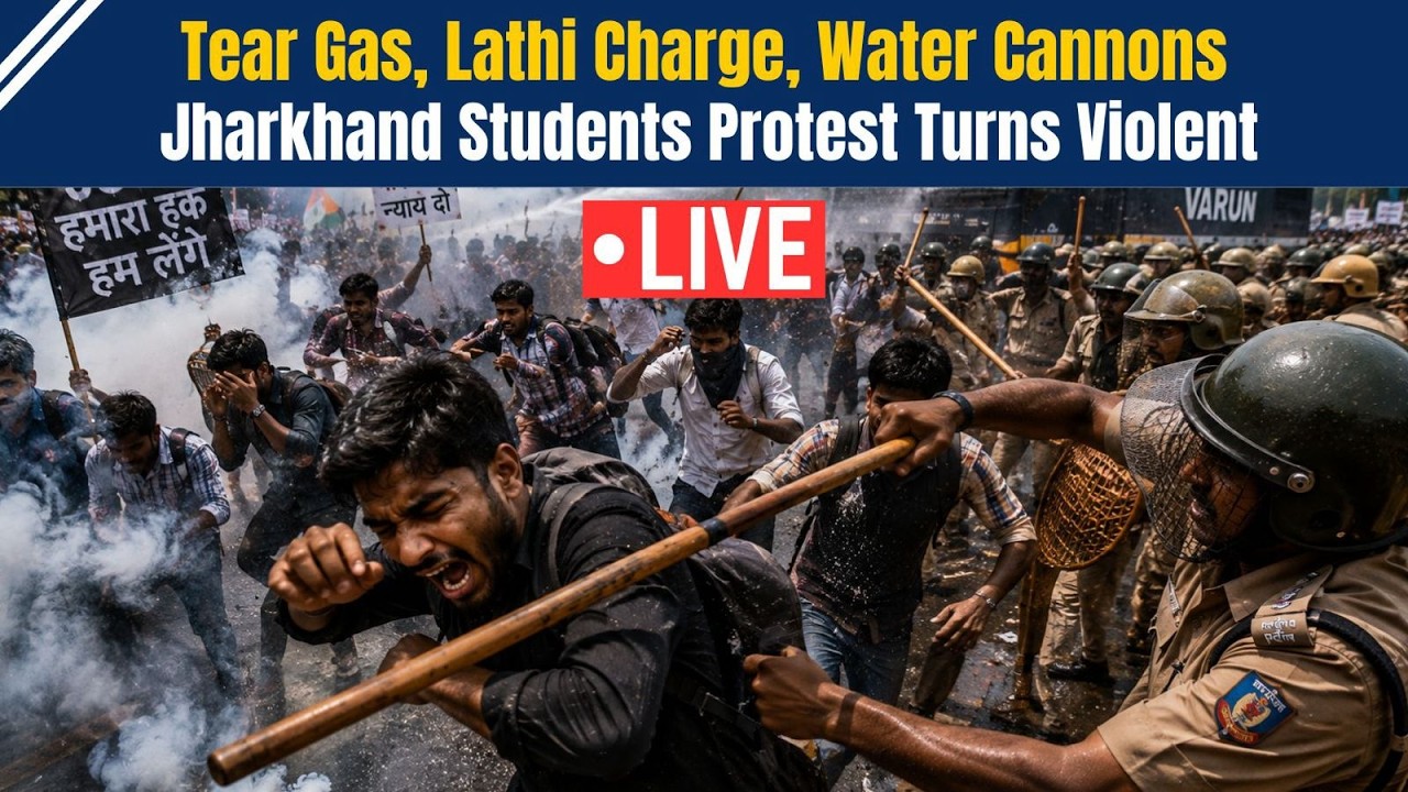 Ranchi Students Protest LIVE: Tear Gas, Lathi Charge, Water Cannons as March Turns Violent