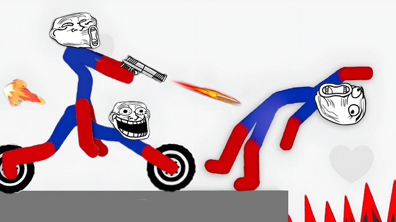 1000 MIN Stickman Dismounting | Best Falls and funny moments