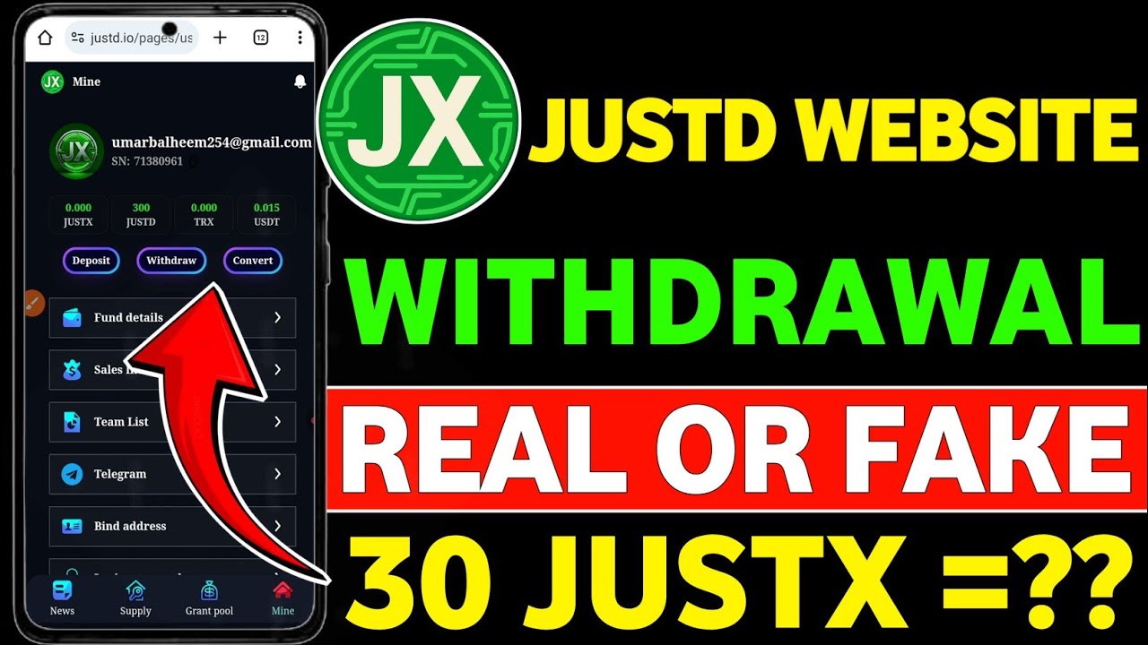 JUSTD Website Withdraw Process || Justd Website New Update || Justd Website Real Or Fake