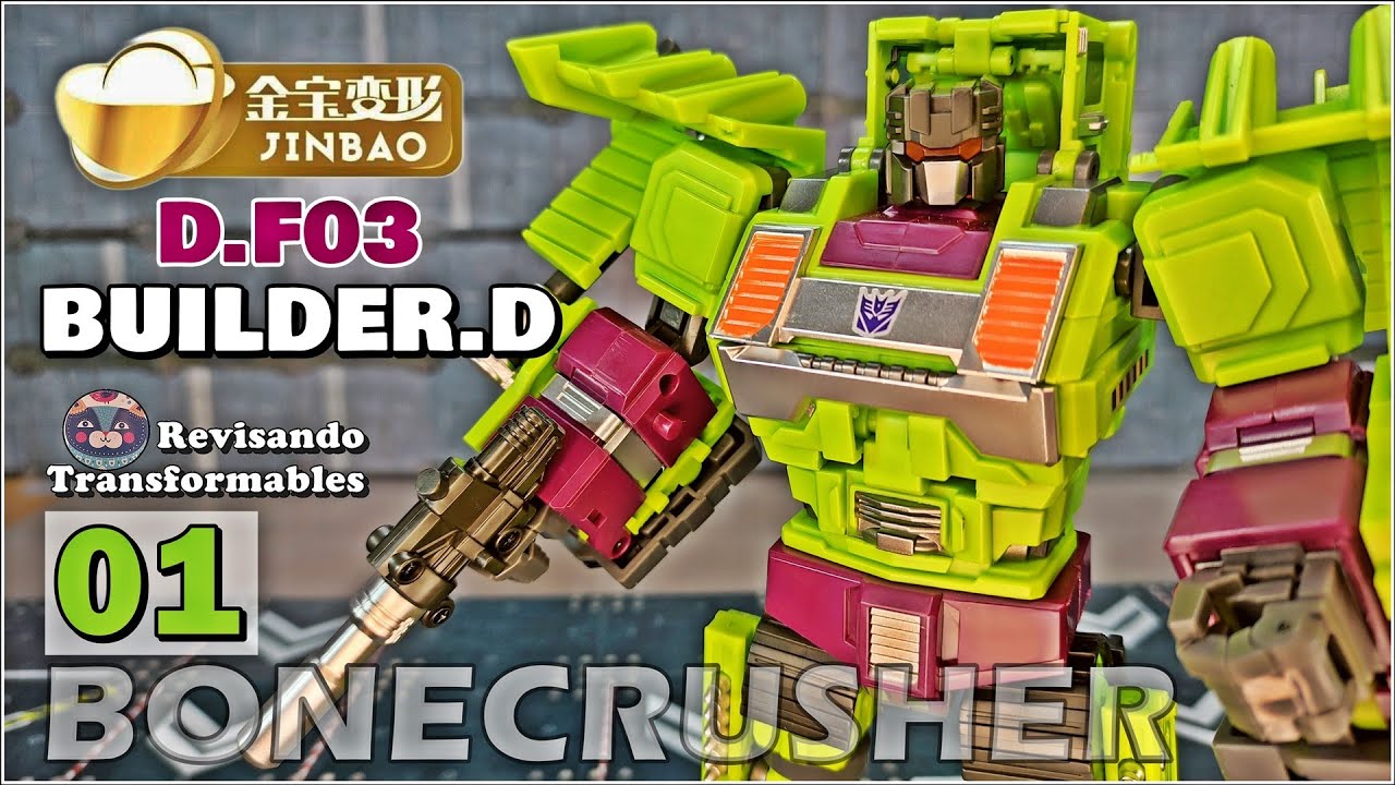 JINBAO Bonecrusher KO Oversized Generation Toy Bulldozer Devastator G1