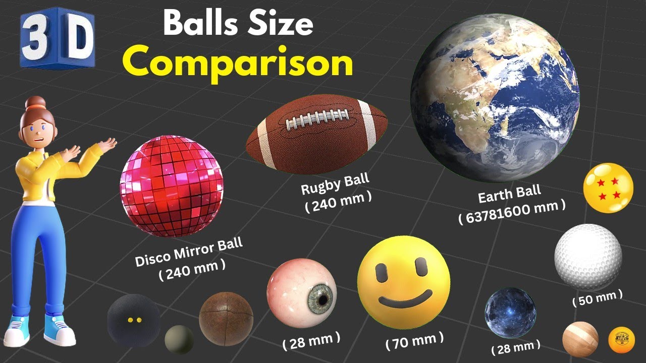 DATA BOOK | Balls Sizes Comparison | Sports Ball Sizes | Balls Comparison | Which ball is bigger..??