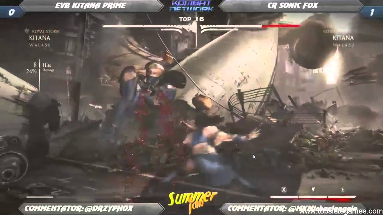 MKX - SonicFox (Kitana) vs Kitana Prime (Kitana) who is the best
