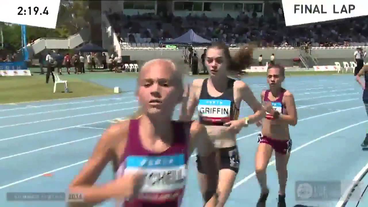Womens U14 1500m - FINAL - Australian Junior Athletics Championships