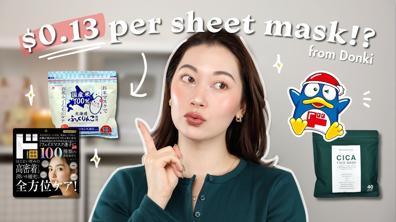 Which Donki Sheet masks are ACTUALLY worth it? reviewing *bulk* J-Beauty masks~