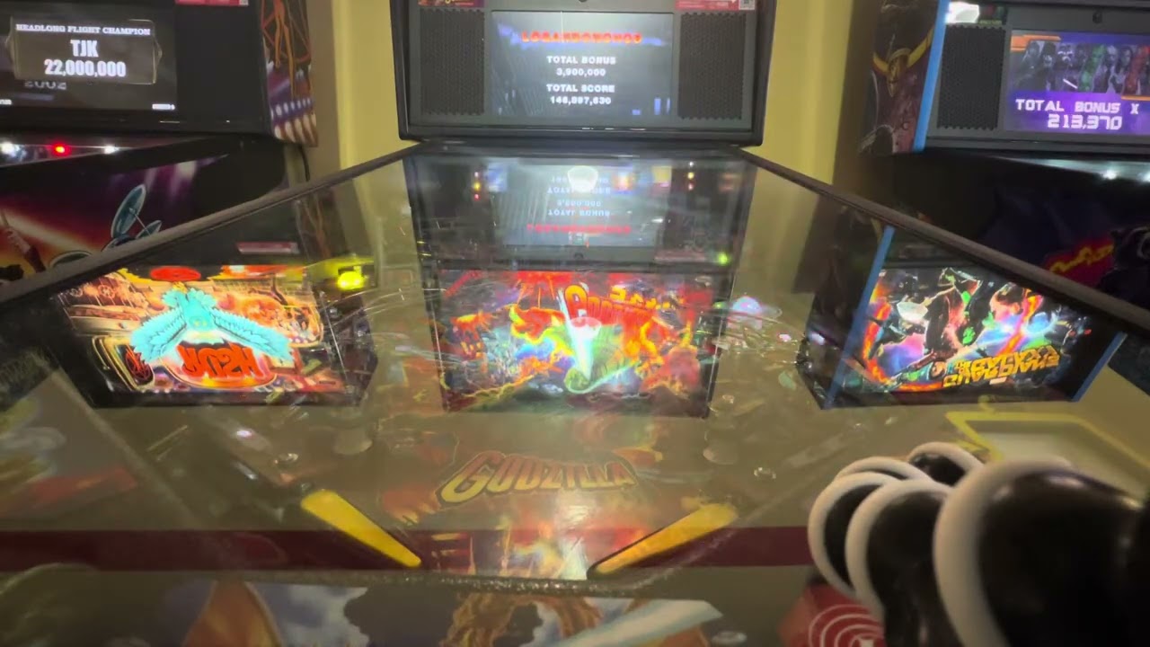 Godzilla Pro Pinball at Tilt Studio inside the Sandusky Mall
