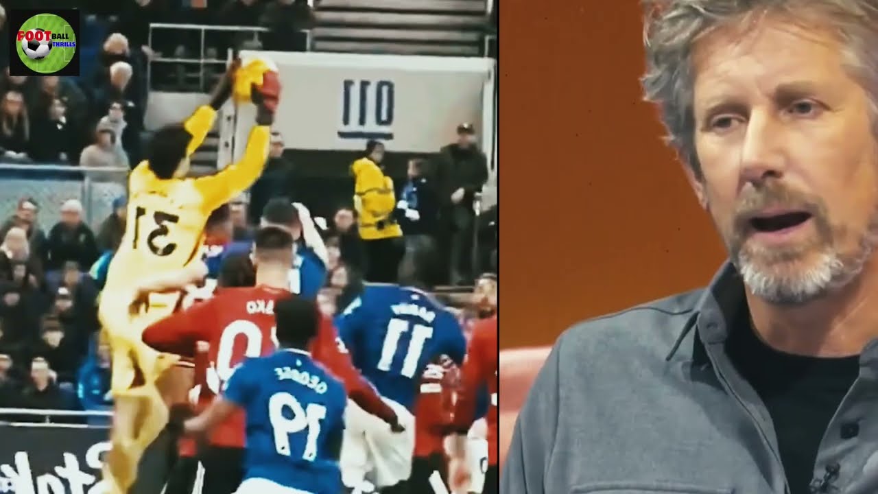 Just look at Van Der Sar, Carrick & Rooney SHOCK REACTION to Senne Lammens CRAZY SAVES vs Everton