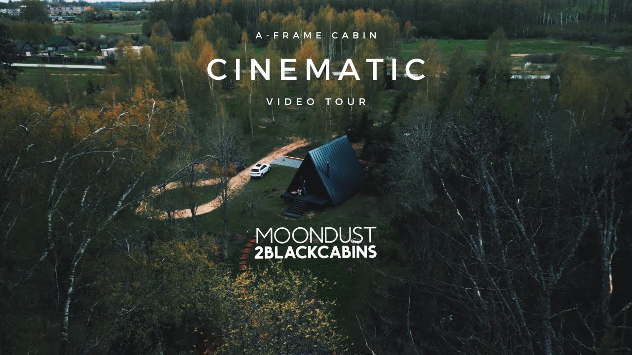 MOONDUST A-Frame cabin house in Latvia, 2BLACKCABINS 4K