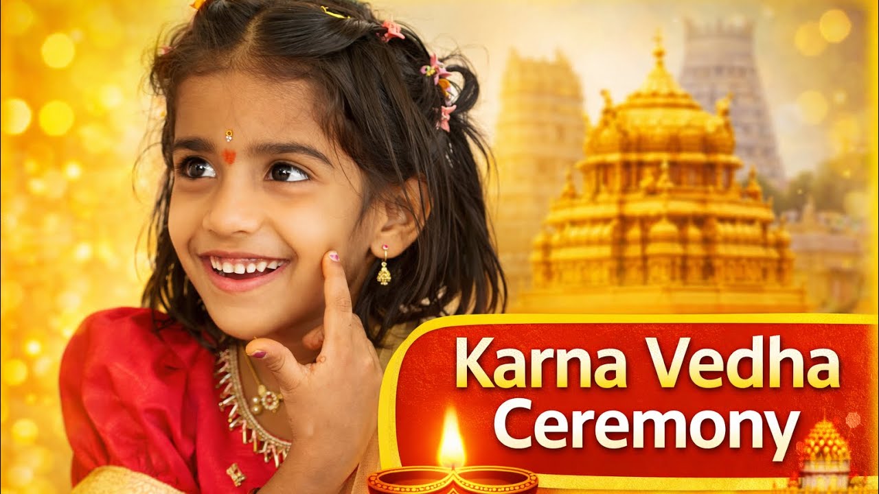 Baby Dhruvika | Karna Vedha Ceremony | Traditional Ear Piercing | Emotional Moments